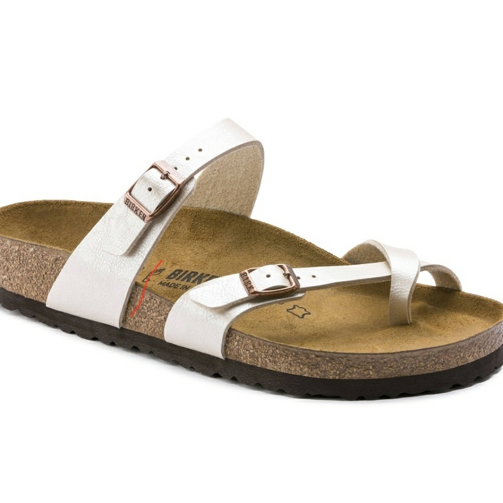 BIRKENSTOCK Mayari Birko-Flor Graceful Pearl White